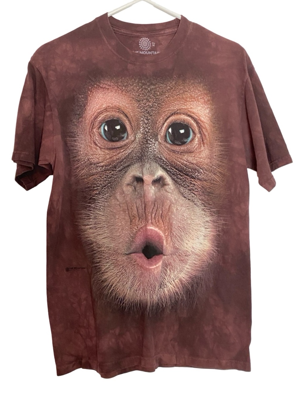 The Mountain Monkey Face Cool Tee Tshirt Mens Unisex Size Medium Chest 18 L 27